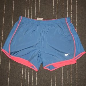 Nike running shorts with spandex lining